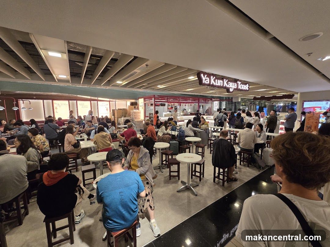 Busy cafe with many patrons
