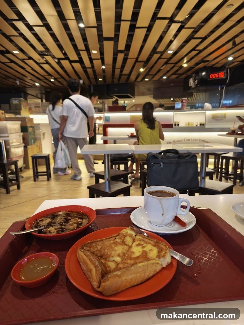 Breakfast Tray with Toast and Coffee