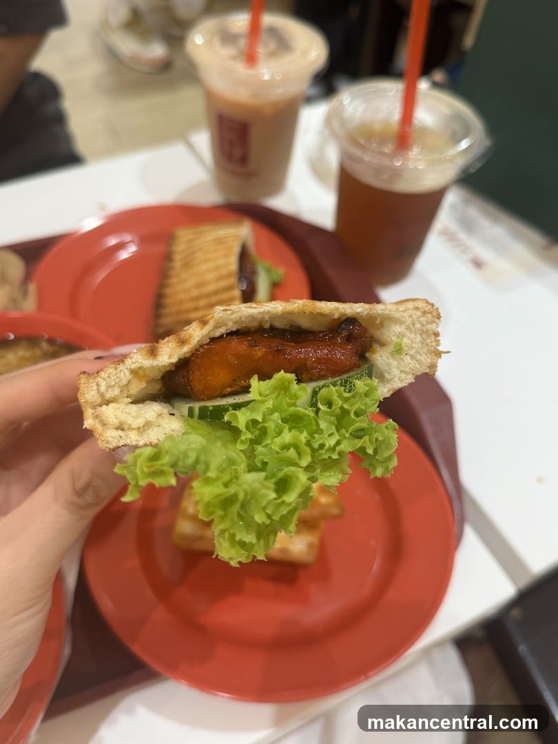 Sandwich and Drinks