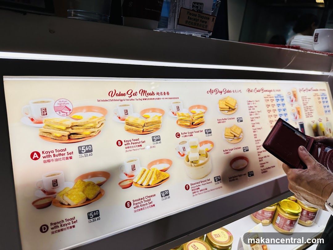 Ya Kun Value Set Meals