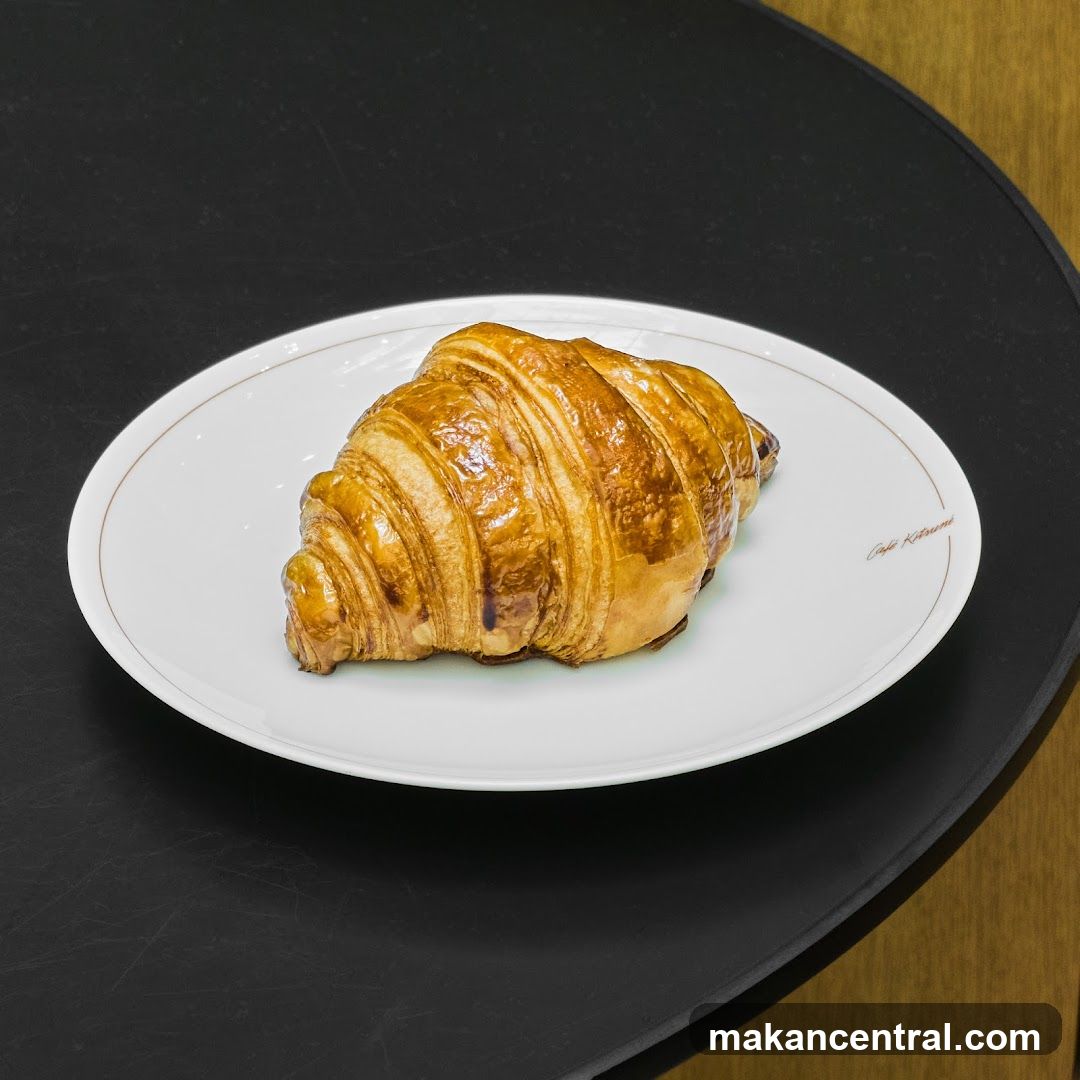 Croissant on a Plate