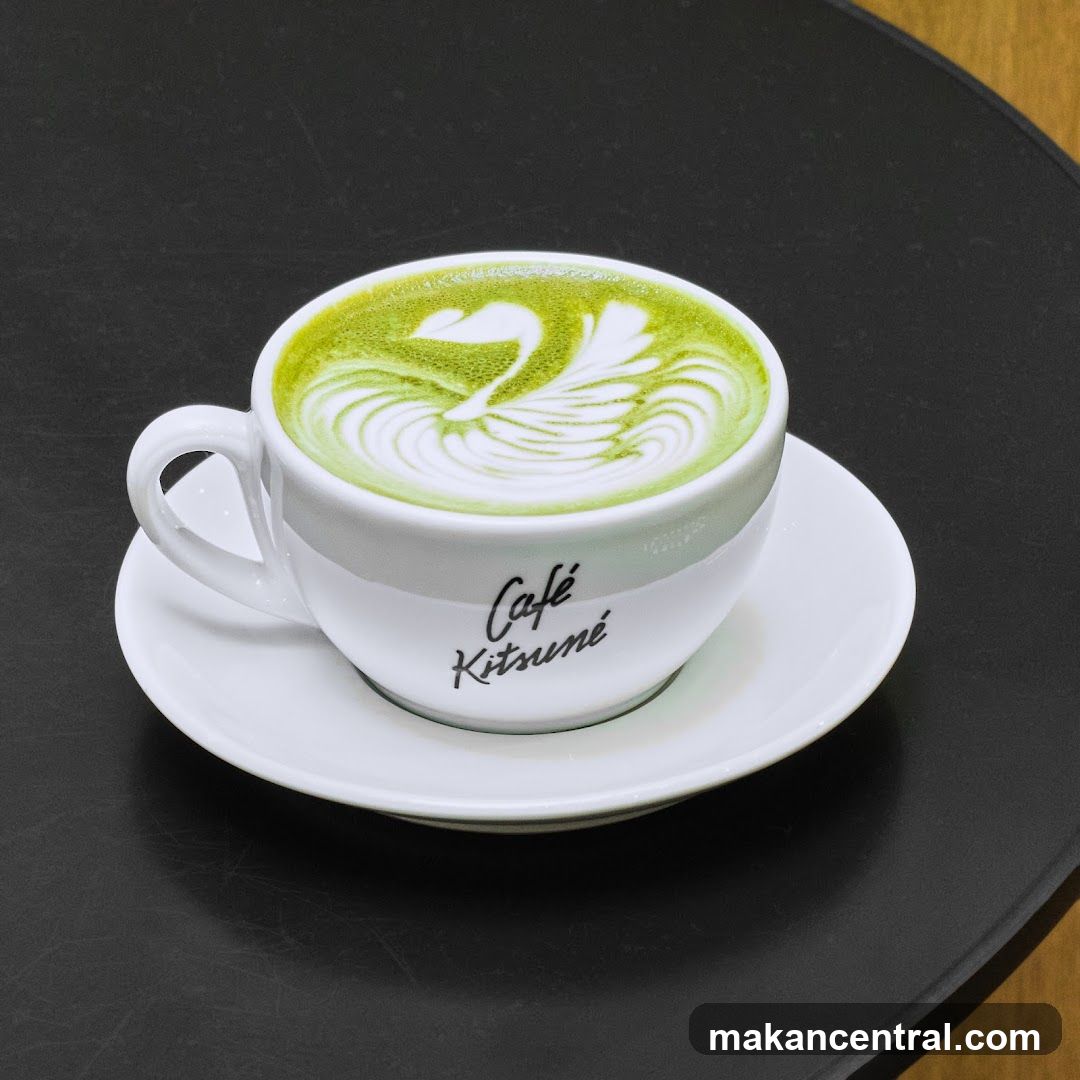 Matcha Latte with Latte Art