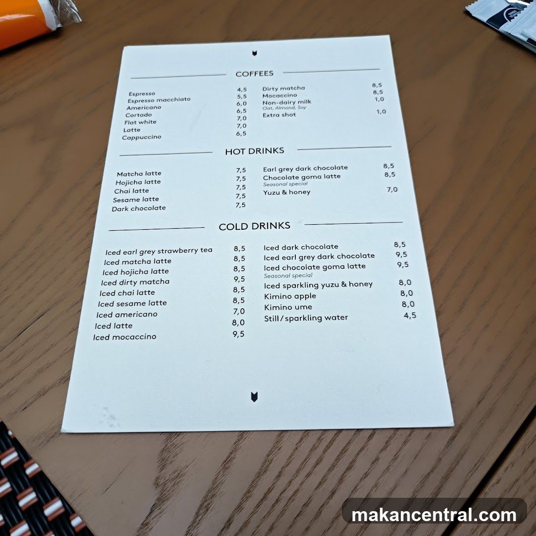 Coffee Menu