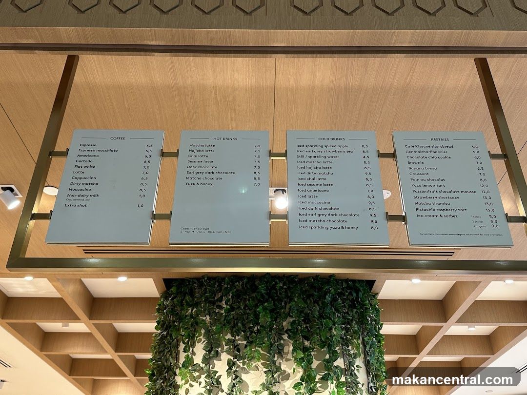 Cafe Menu
