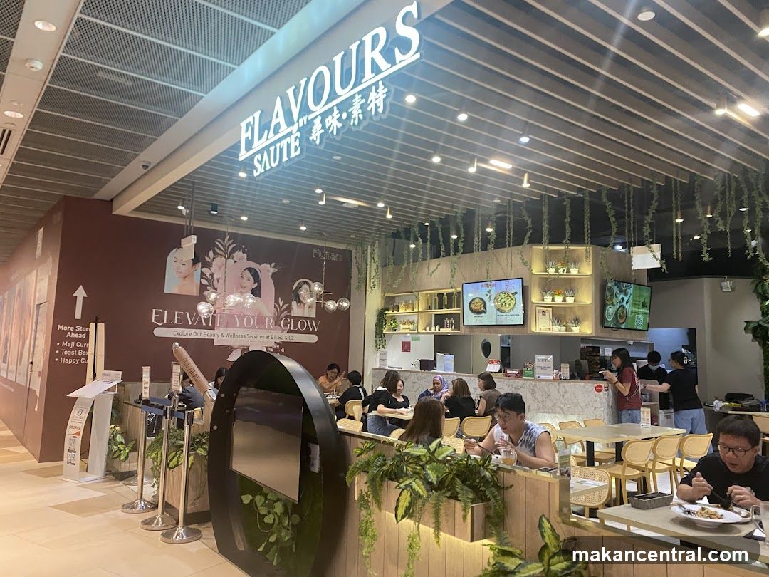 Restaurant Interior with Signage