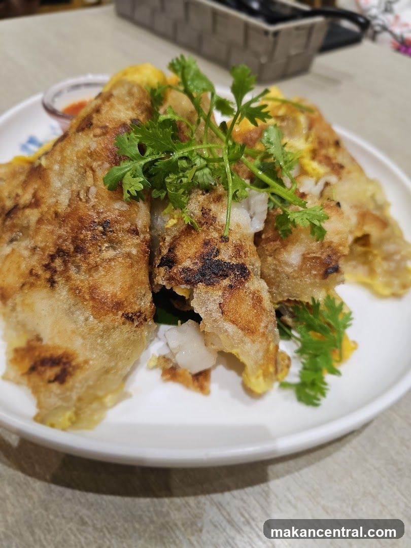 Crispy Savory Crepes with Garnish