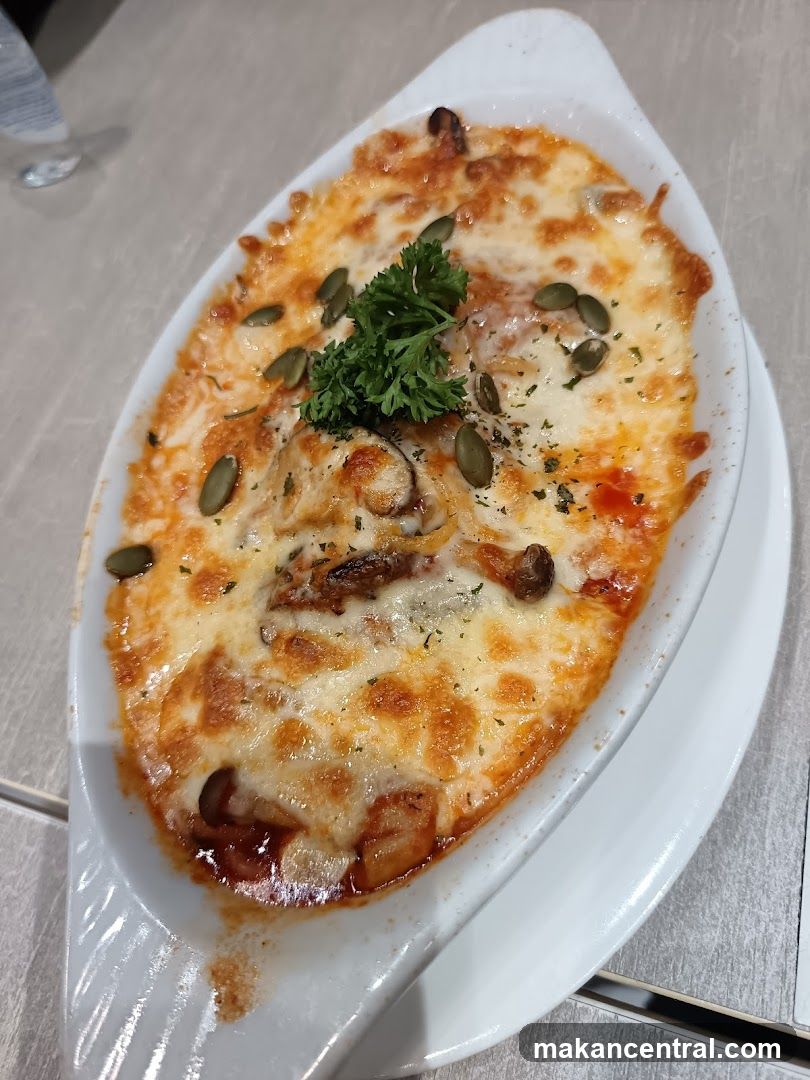Baked Dish with Cheese and Parsley