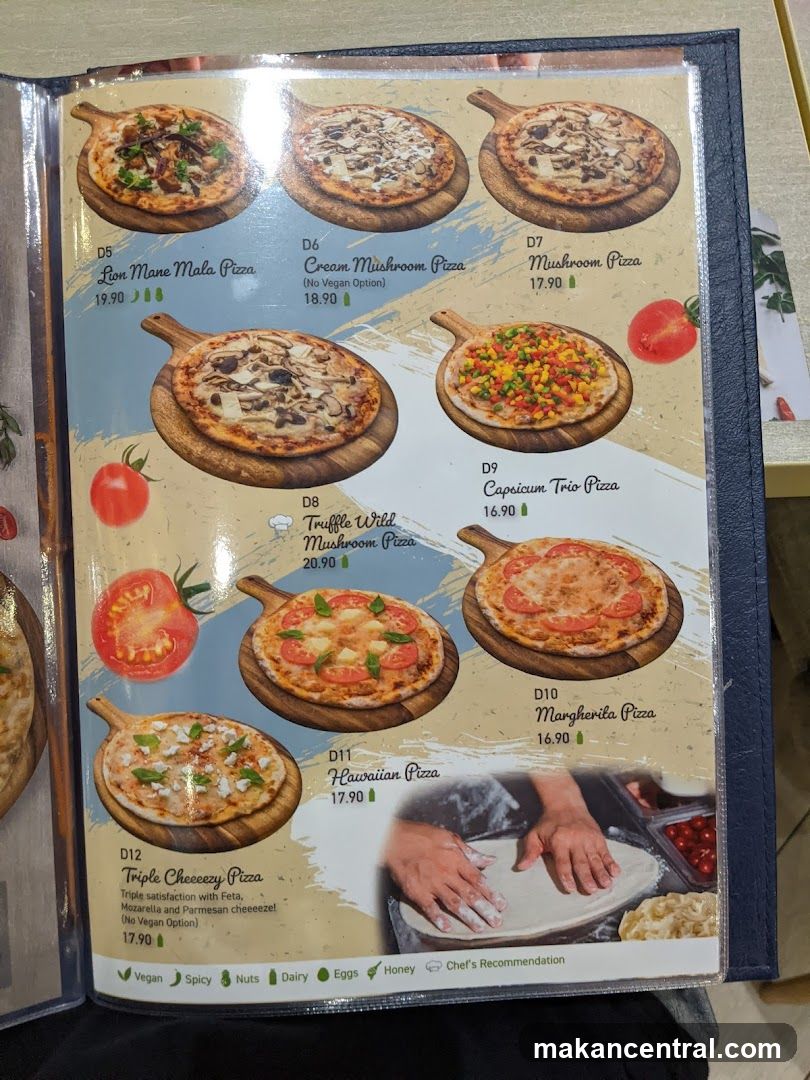 Pizza Menu