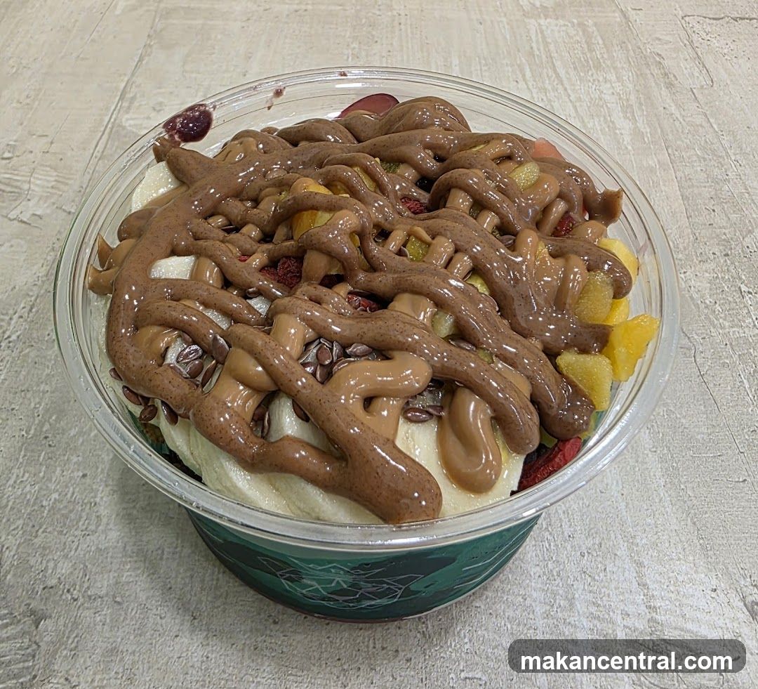 Fruit Bowl with Chocolate Drizzle