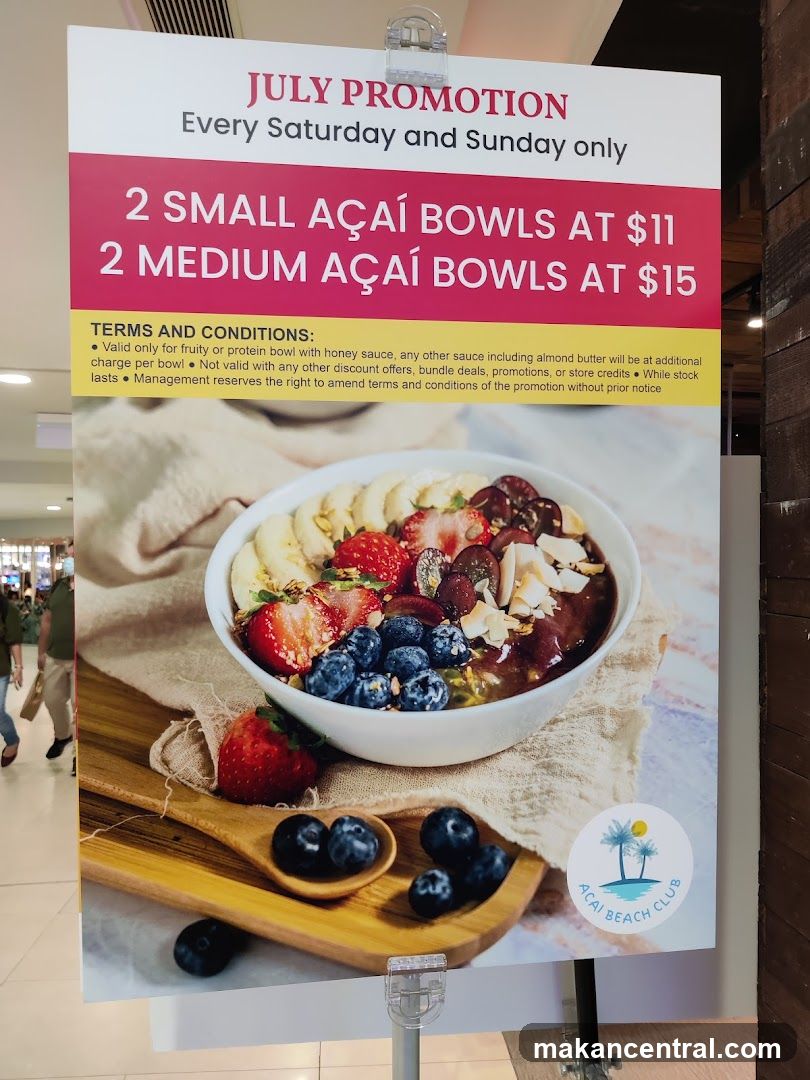 July Promotion for Acai Bowls