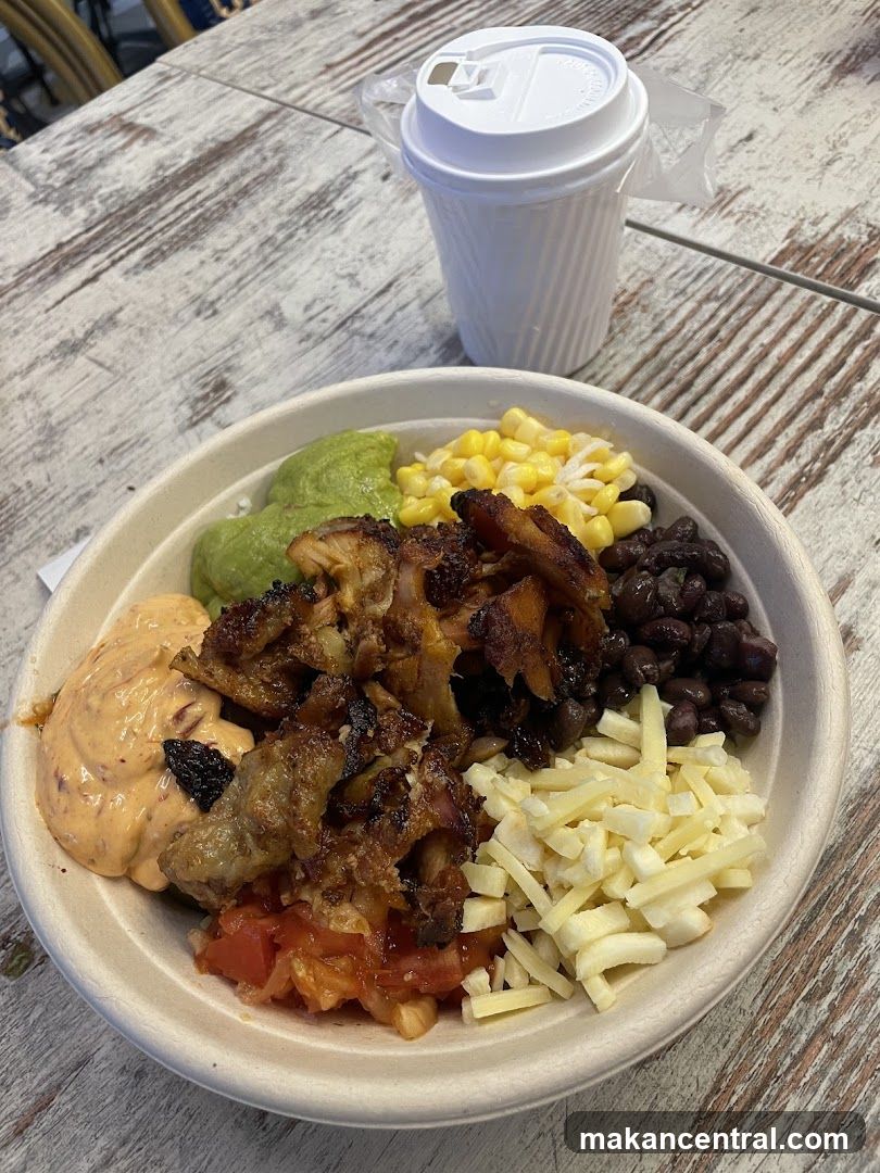Burrito Bowl with Drink