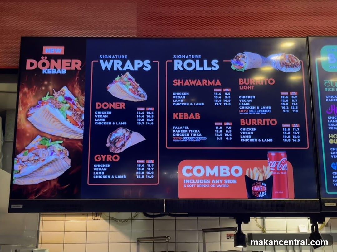 Döner Kebab Menu