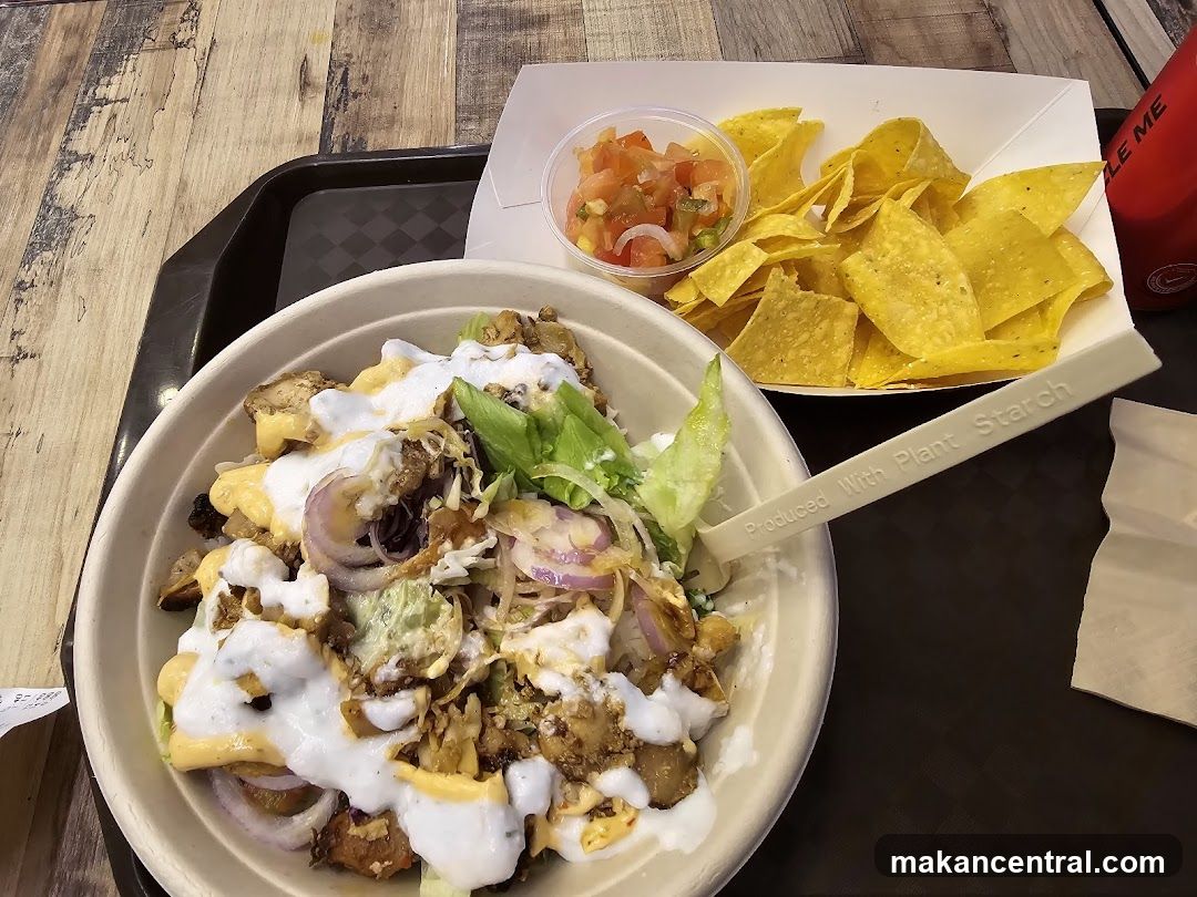 Food Bowl with Chips and Salsa
