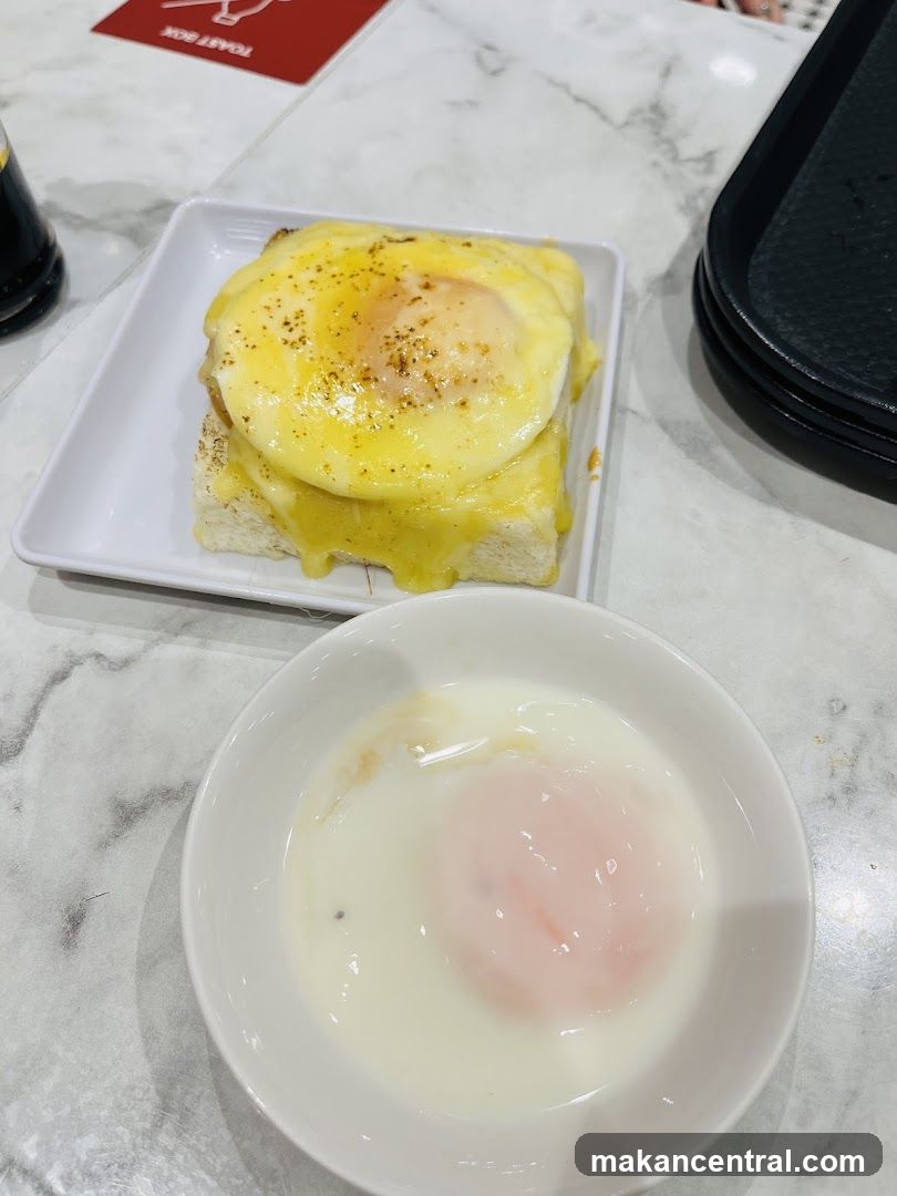 Toast with Egg and Soft-Boiled Egg