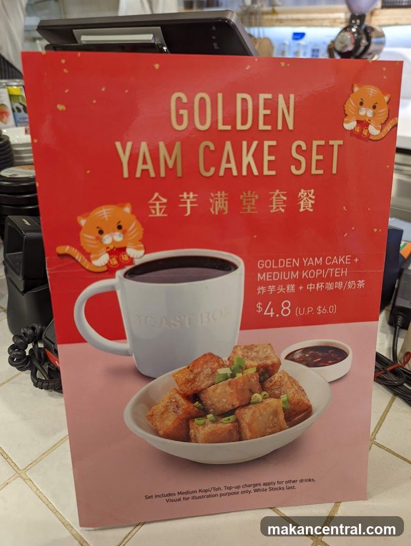 Golden Yam Cake Set Promotion