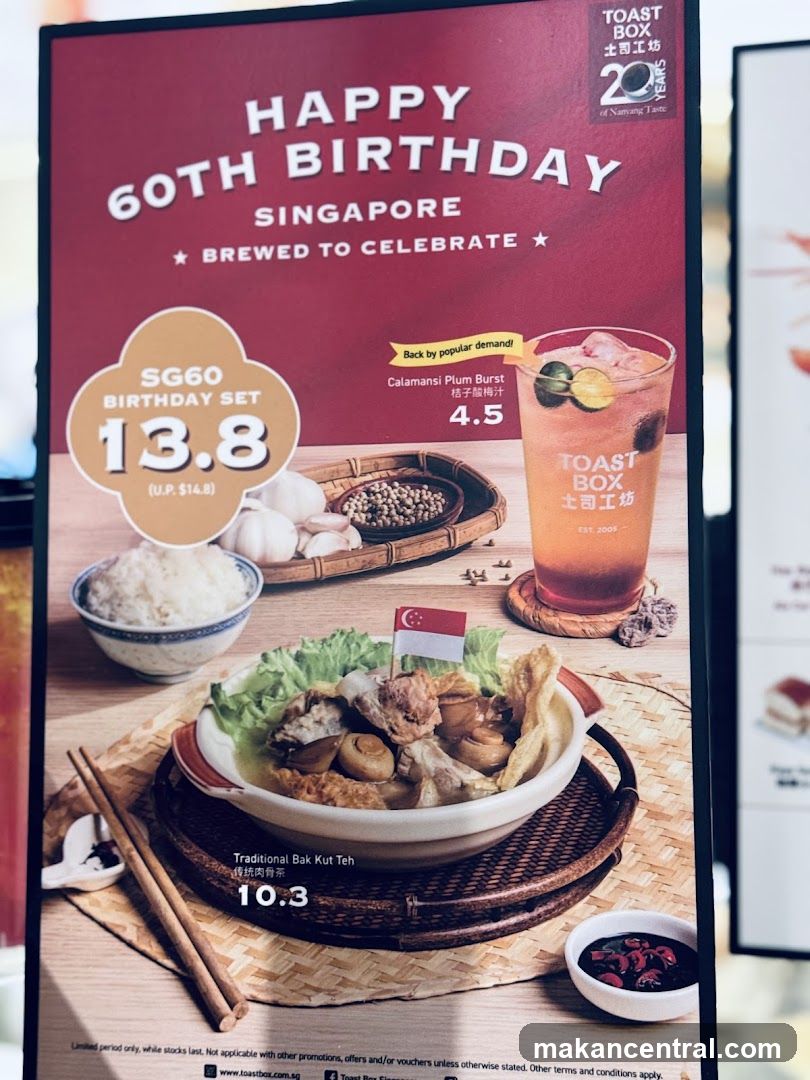 Toast Box Happy 60th Birthday Singapore Promotion