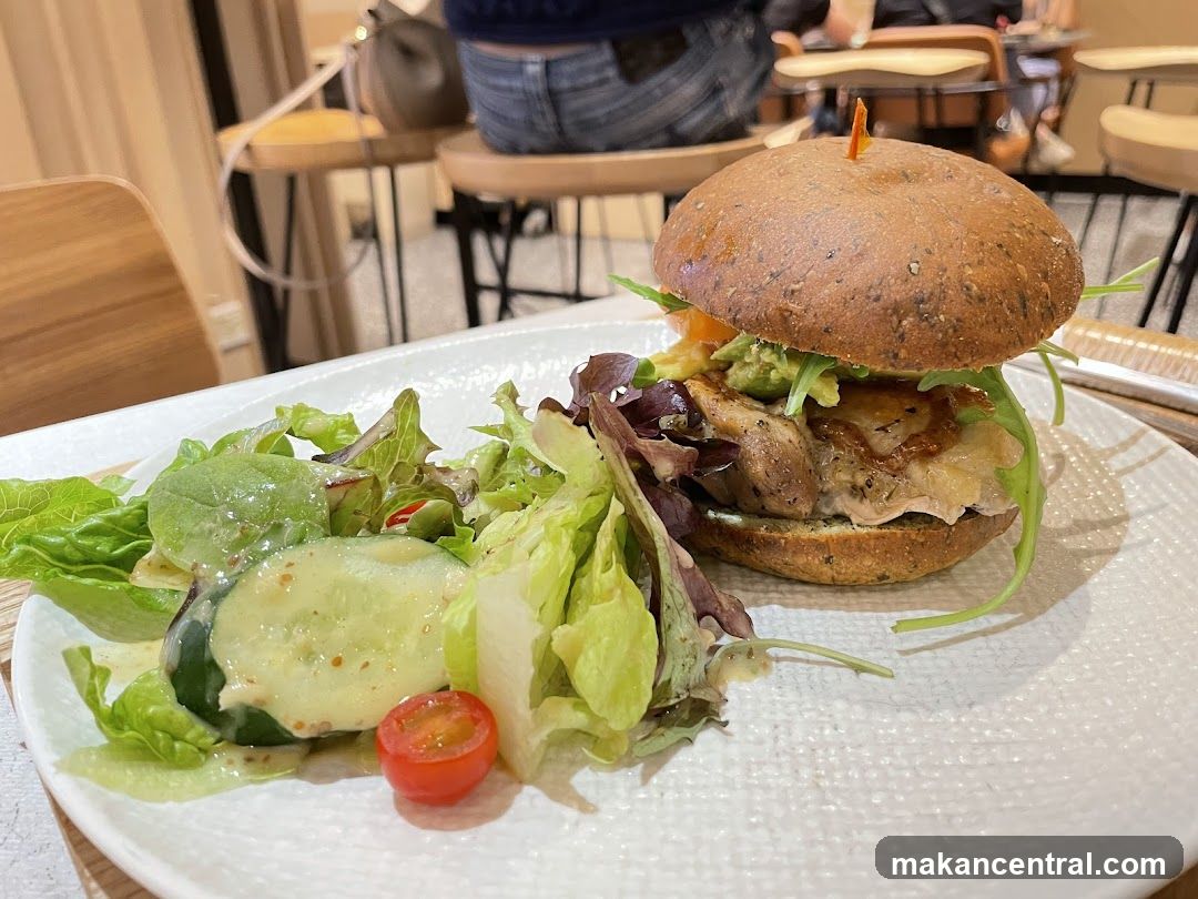 Burger and Salad
