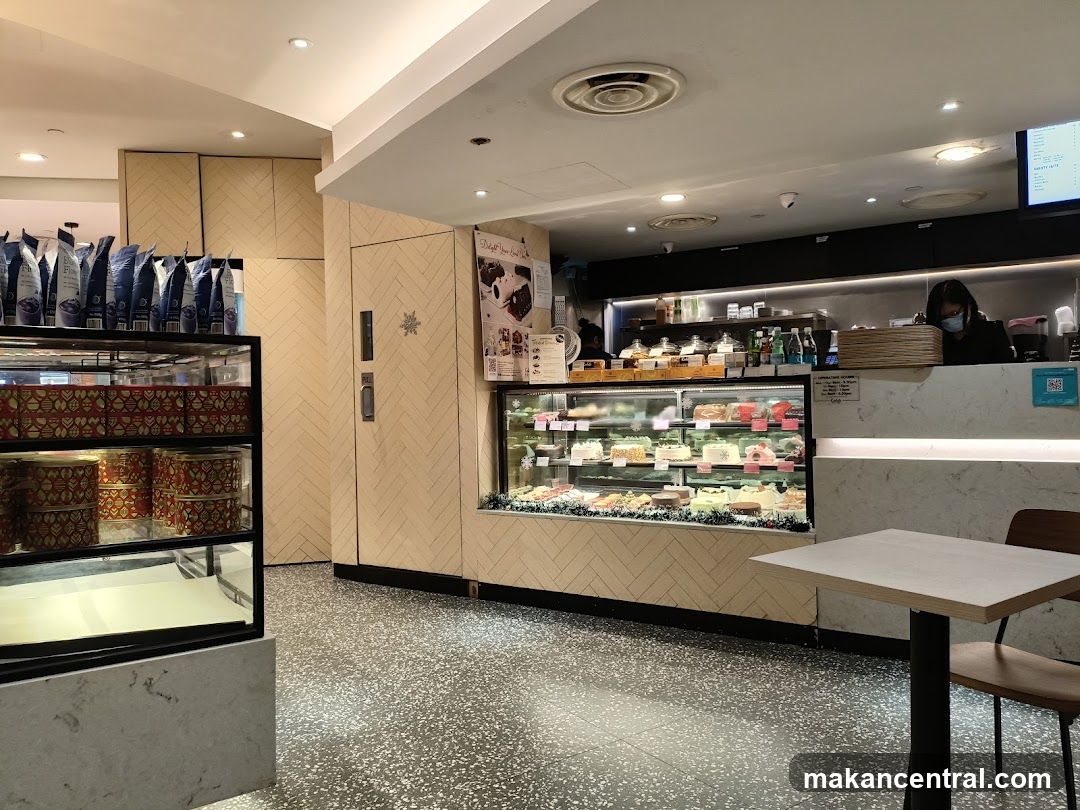 Cafe Interior with Cakes and Pastries