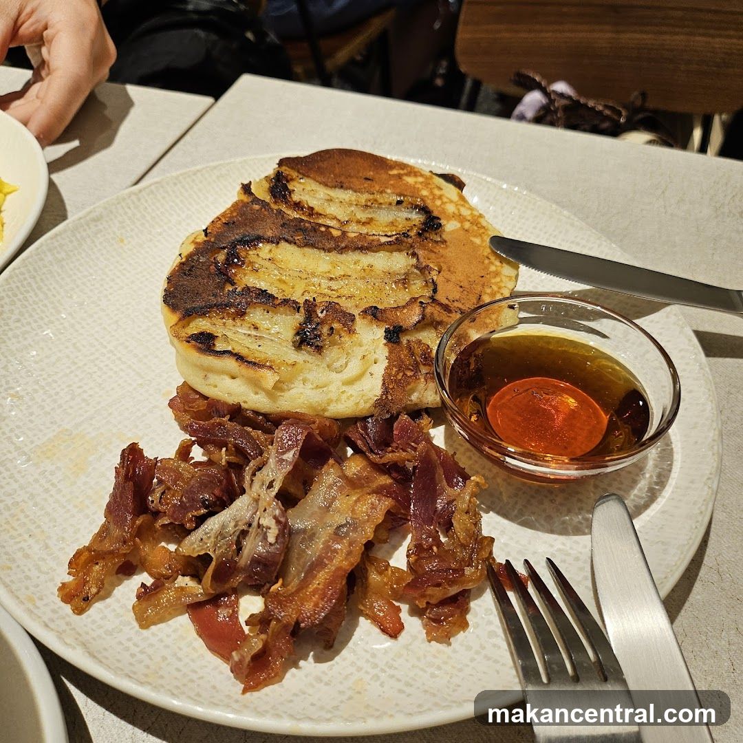 Pancakes with Bacon and Syrup