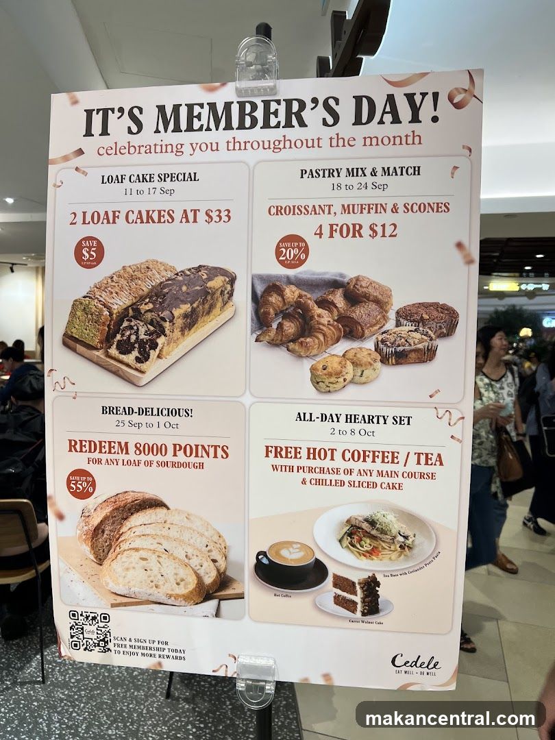 Cedele Member's Day Promotions