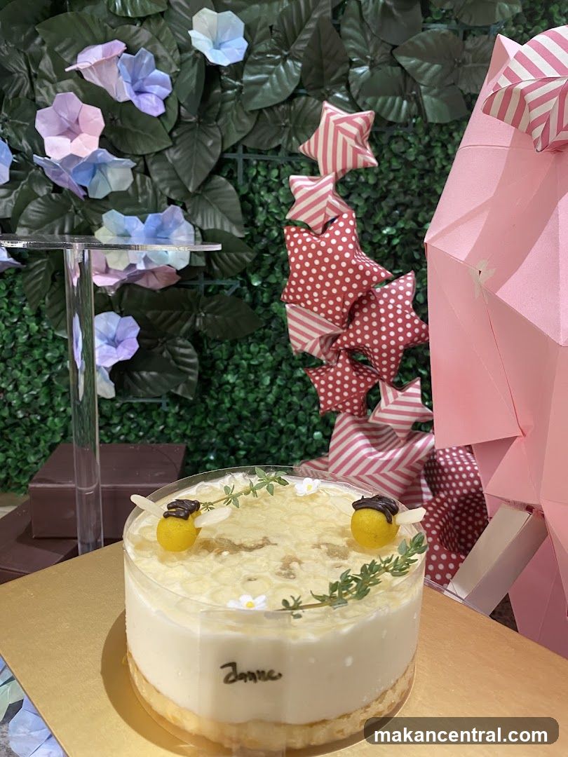 Cake with Bee Decorations