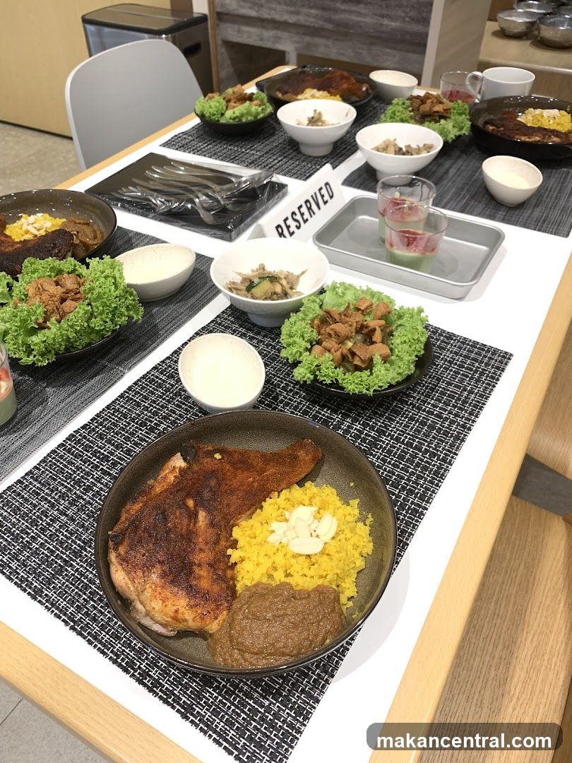 Table Setting with Food