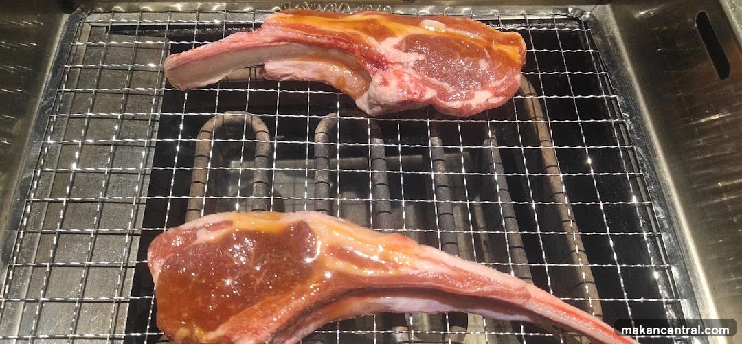 Lamb Chops on a Grill