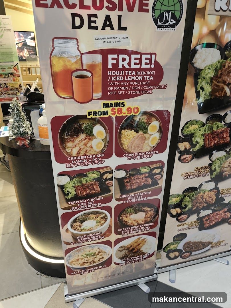 Exclusive Deal Menu
