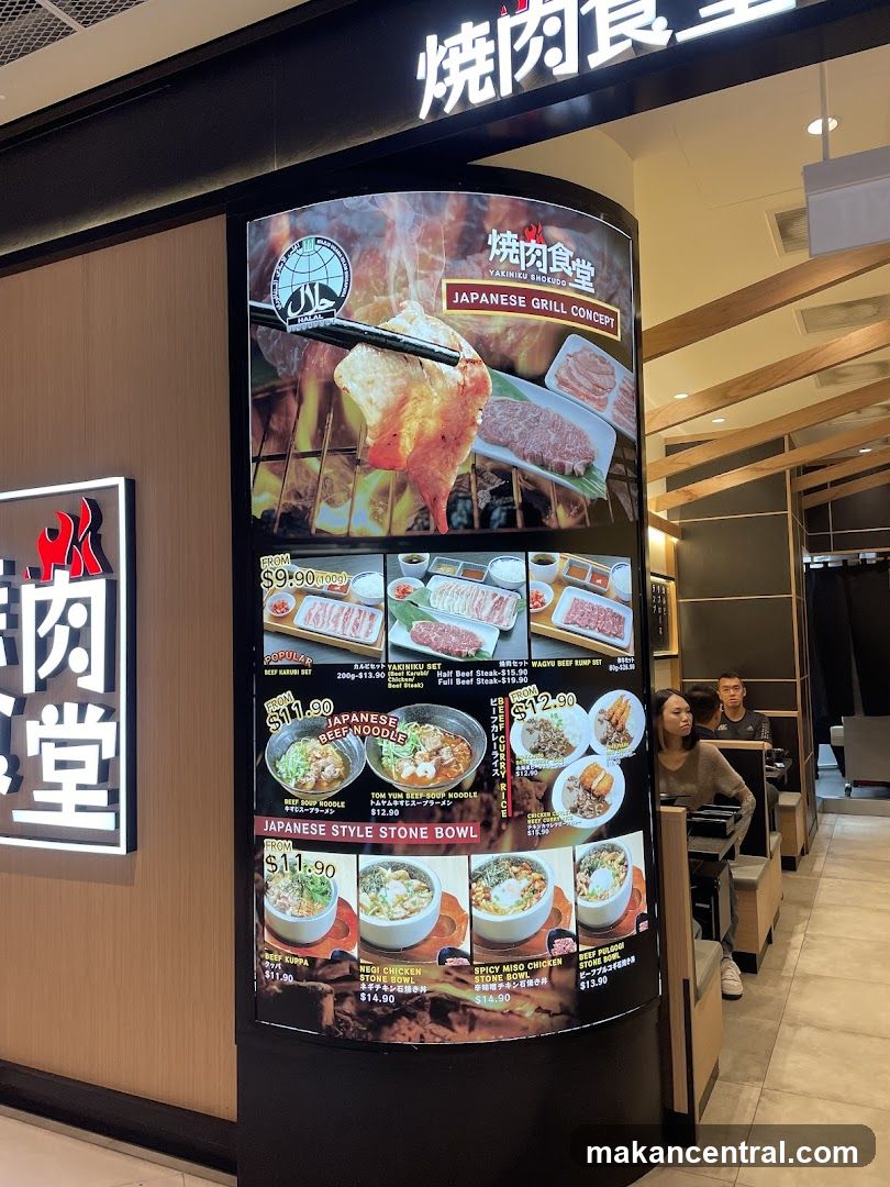 Yakiniku Shokudo Menu