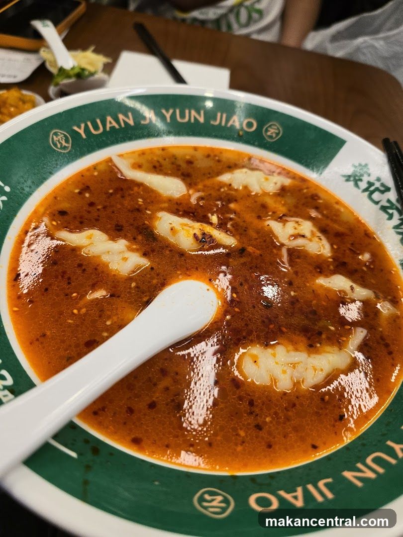 Spicy Dumpling Soup