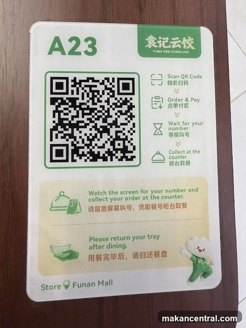 Yuen Kee Dumpling Order Information