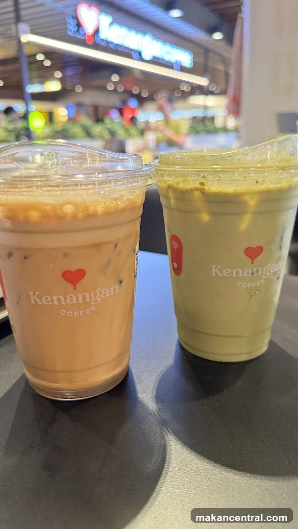 Two iced coffee drinks