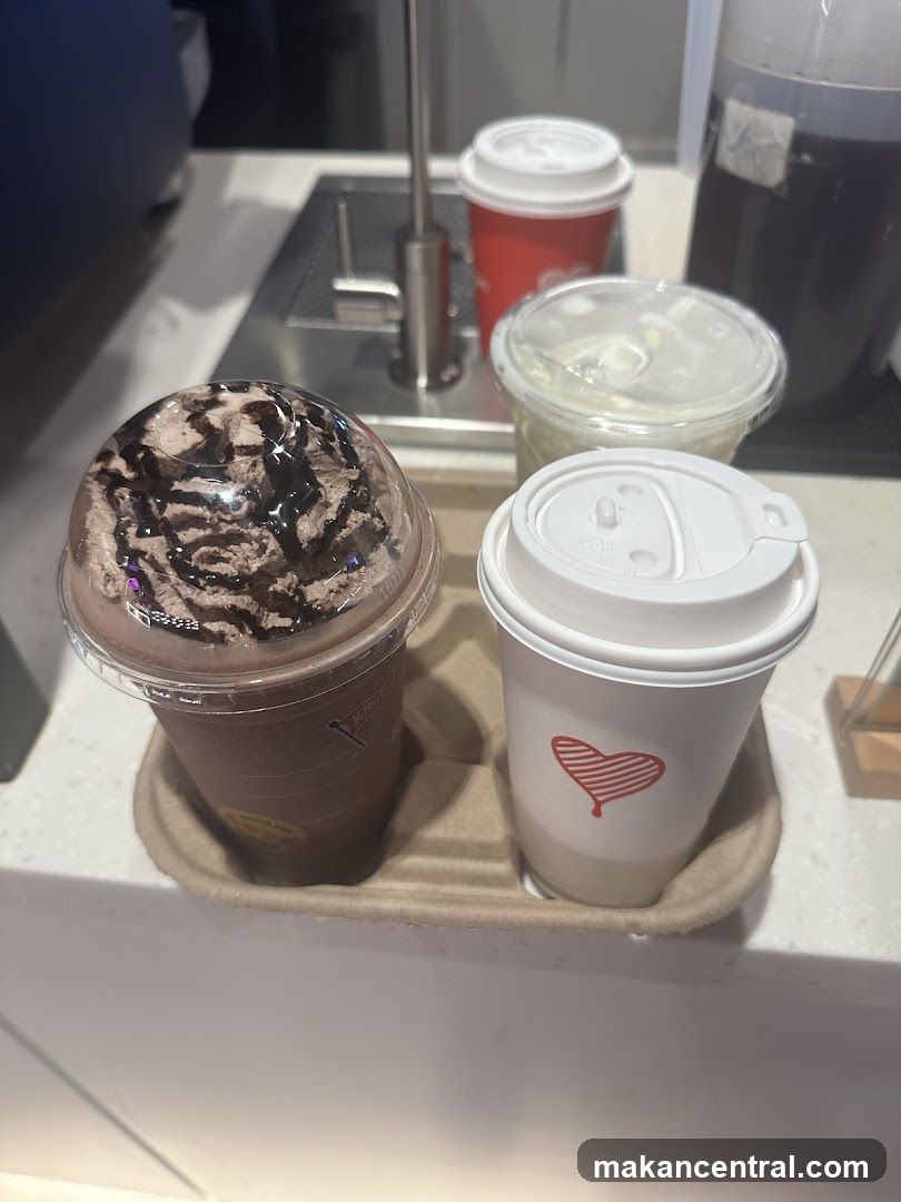 Beverages on a Tray