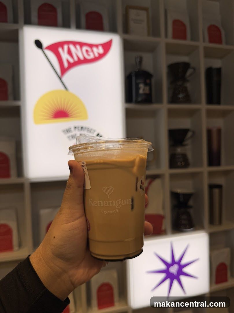 Coffee Drink with Branded Background