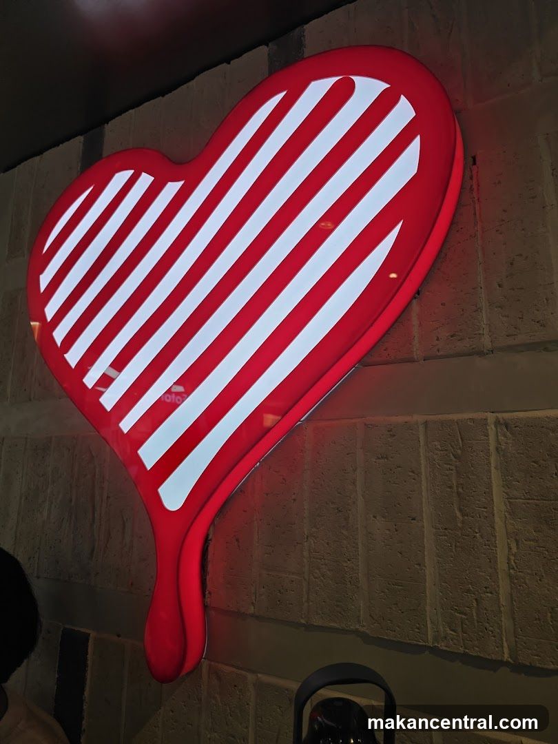 Heart-shaped sign
