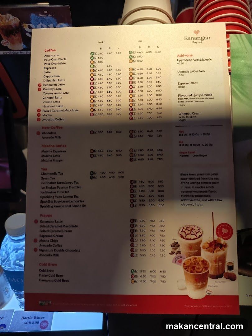 Kenangan Coffee Menu