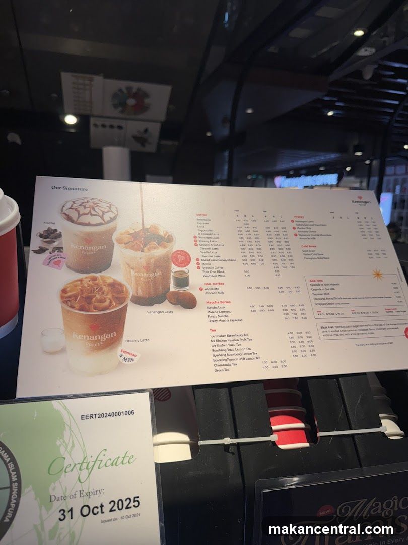 Kenangan Coffee Menu