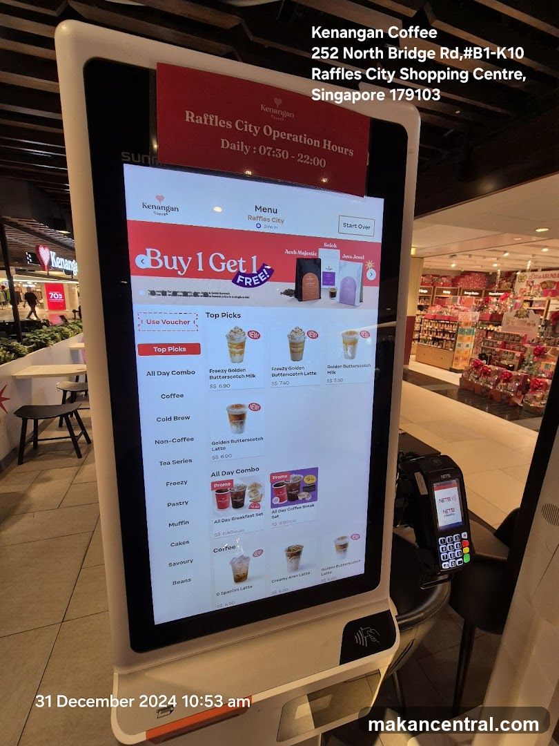 Kenangan Coffee Self-Order Kiosk