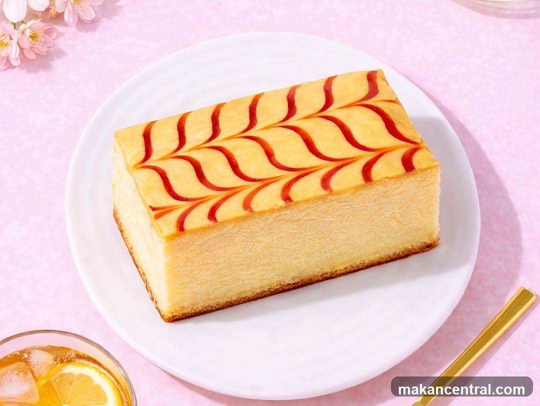 Cheesecake Slice with Swirls