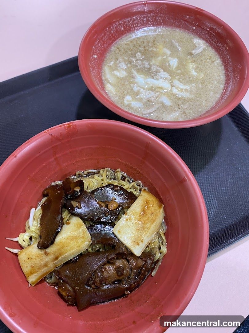 Braised Pork Knuckle Noodles with Soup