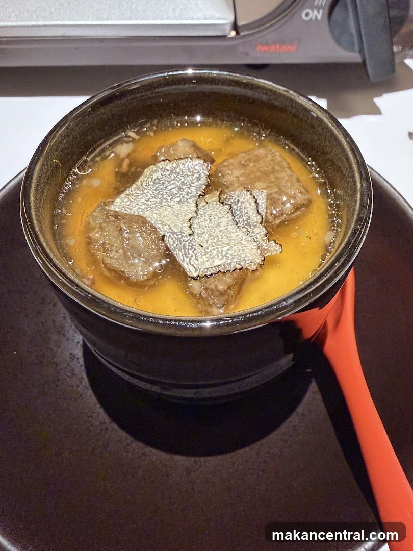Soup with Meat and Truffles