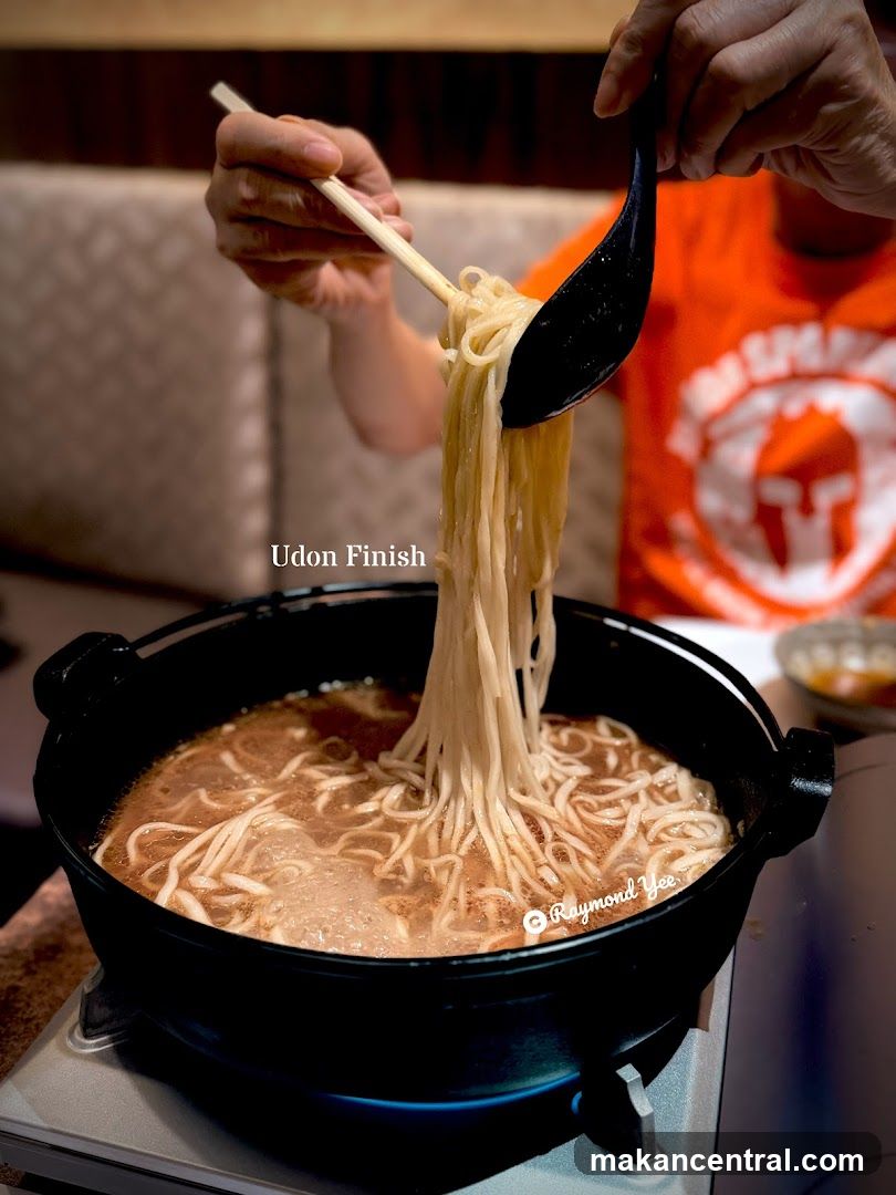 Udon Noodles Being Served
