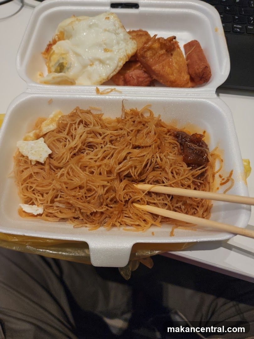 Takeout Noodles and Fried Egg