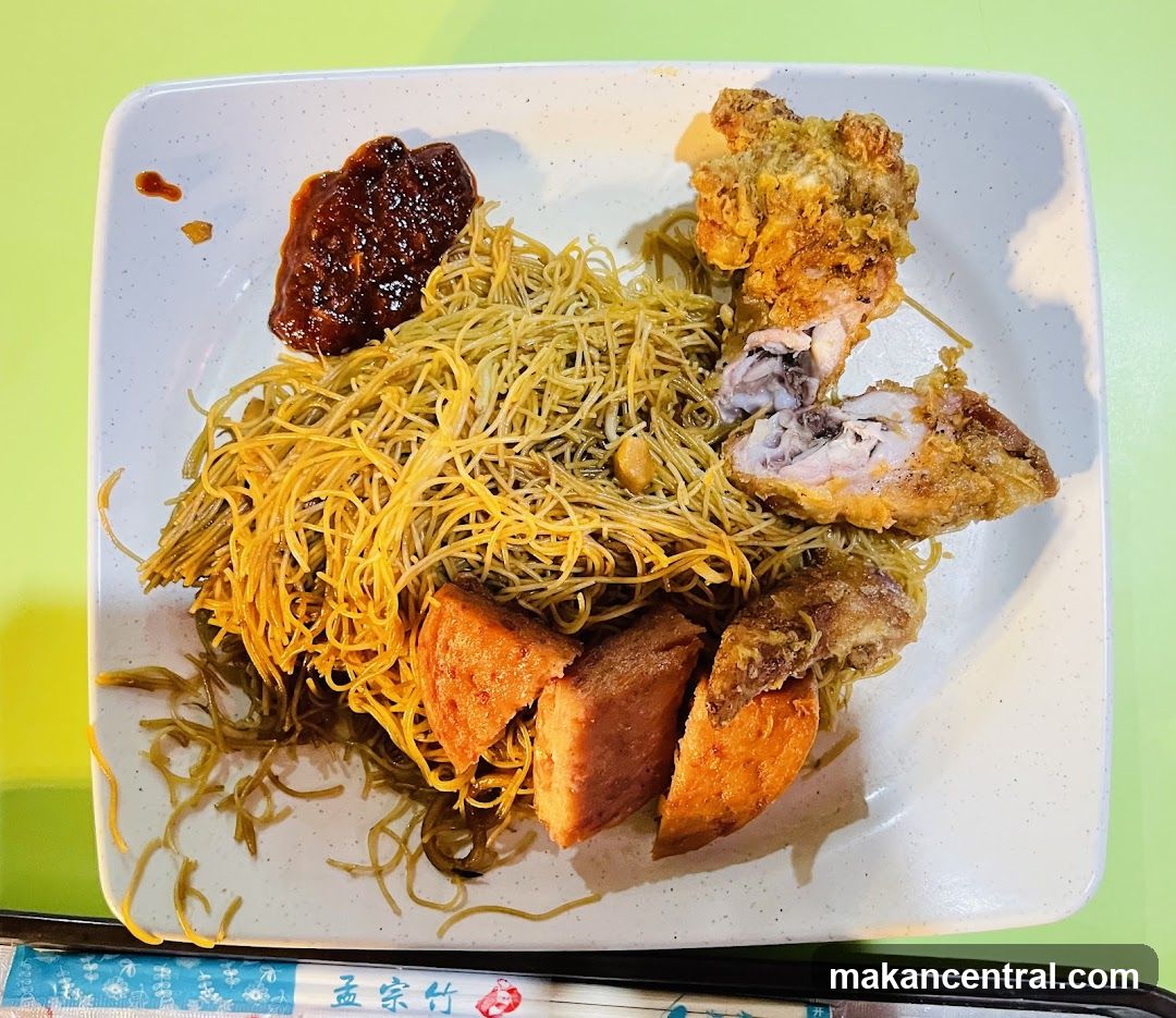 Fried Chicken and Noodles