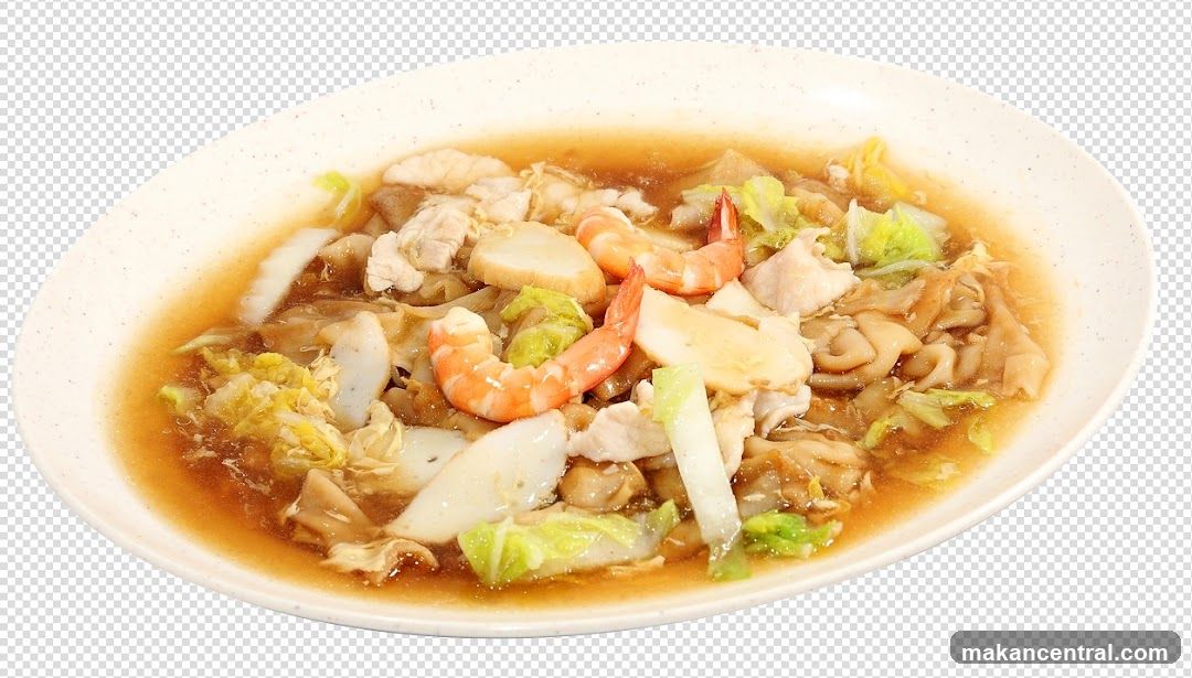 Seafood noodle dish