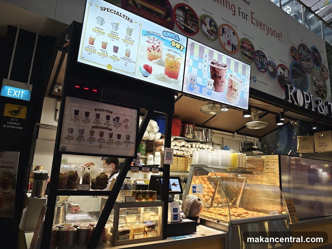 Kopi & Tarts Menu and Display