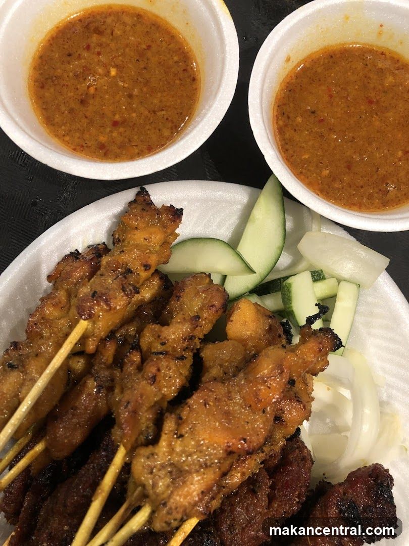 Chicken and Beef Satay with Peanut Sauce