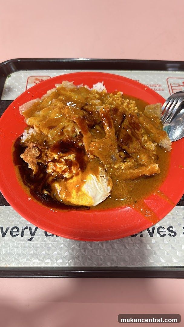 Roti Prata with Curry and Egg