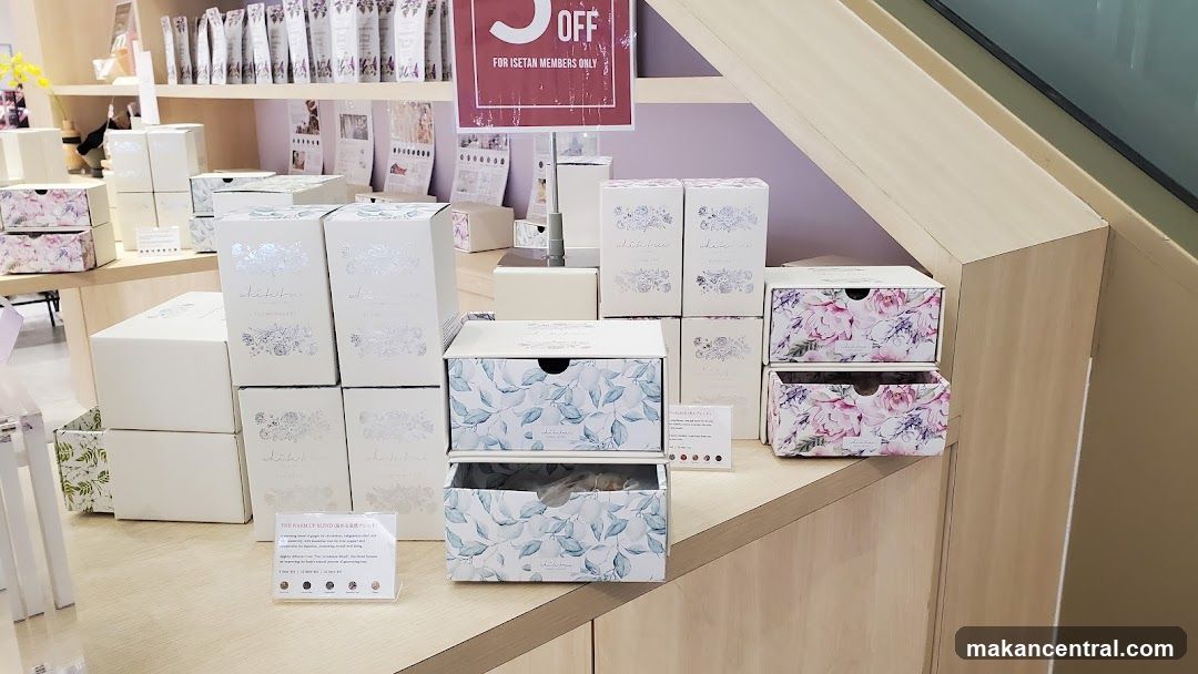 Floral Boxes and Promotional Sign
