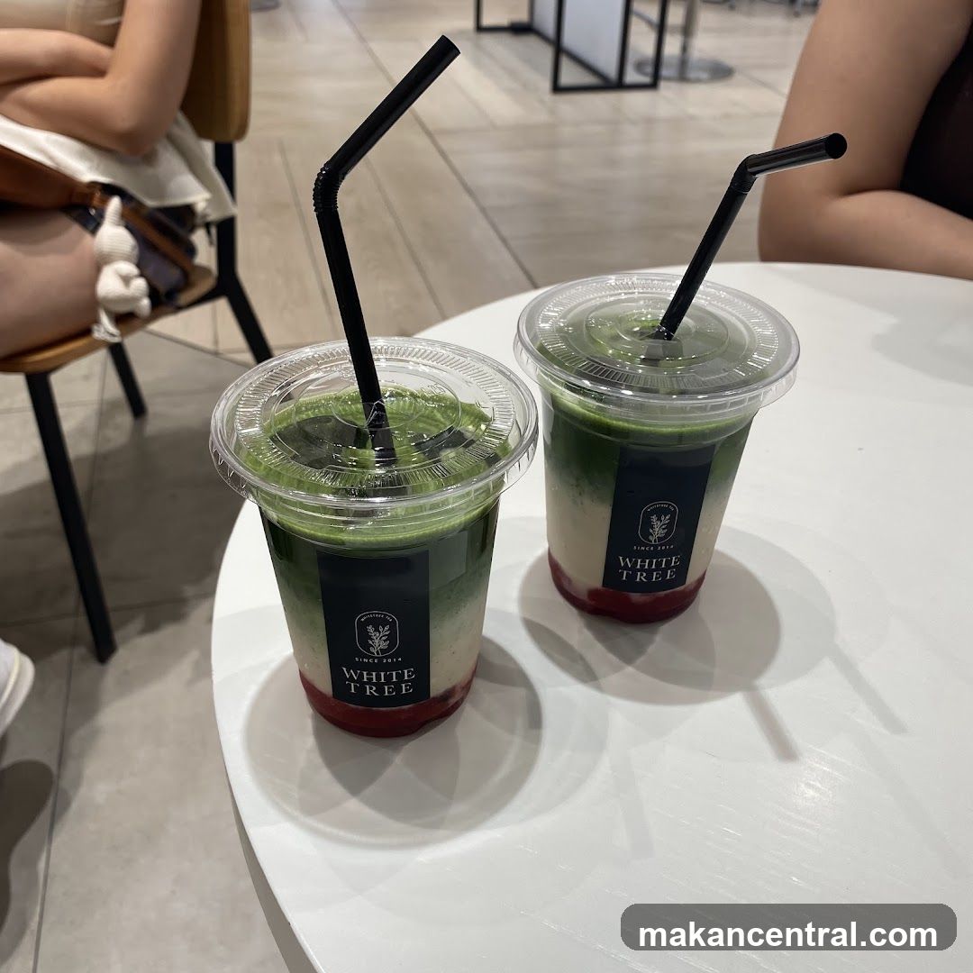 Two Matcha Drinks